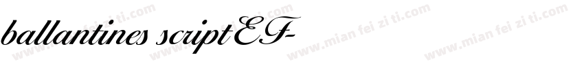 ballantines scriptEF字体转换